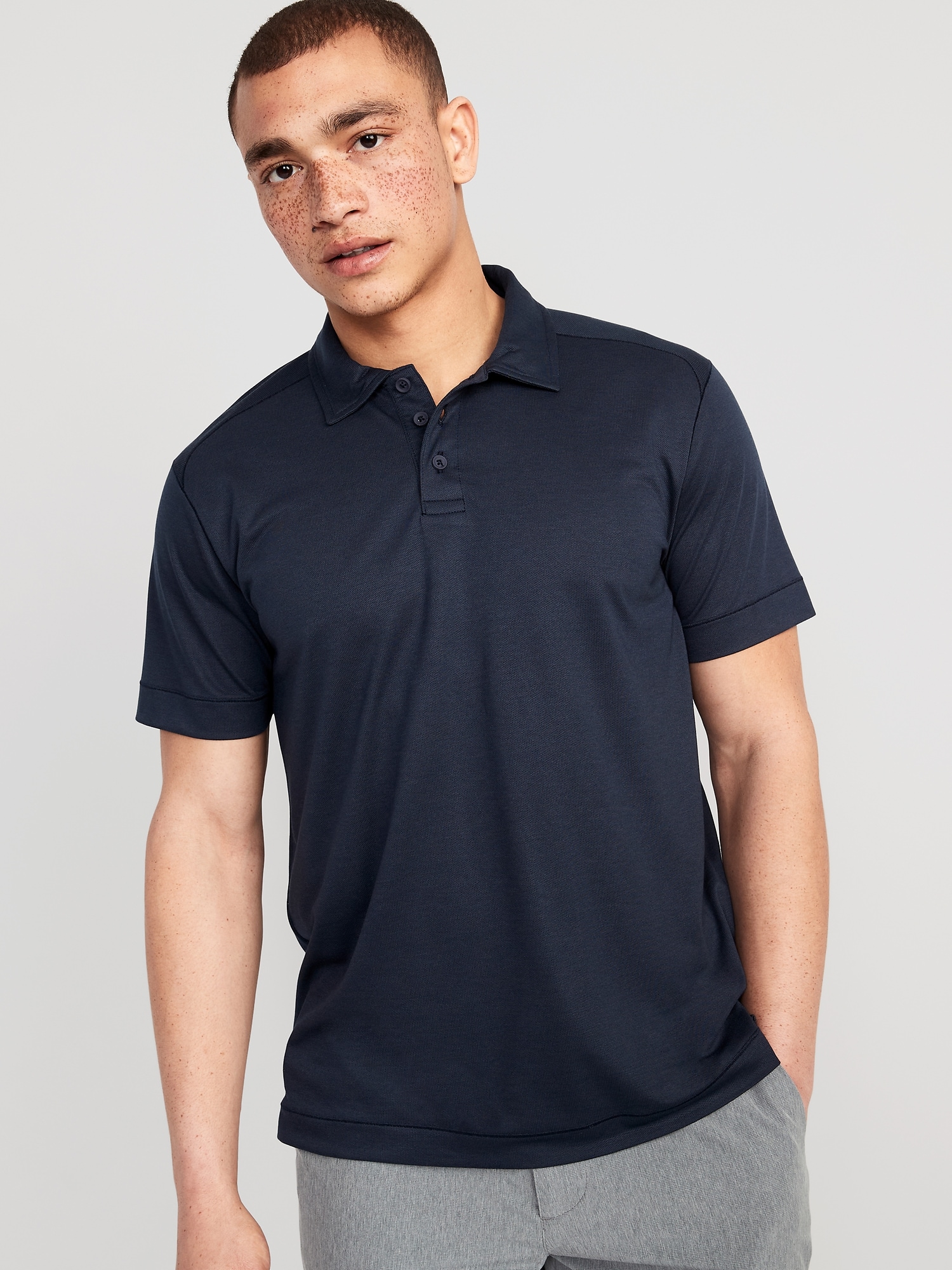 Old Navy Performance Beyond Pique Polo blue. 1