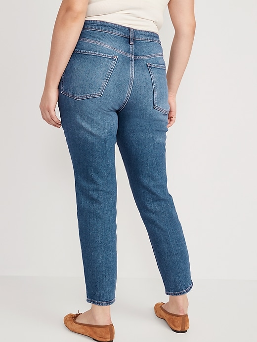 Image number 6 showing, High-Waisted Button-Fly OG Straight Ankle Jeans