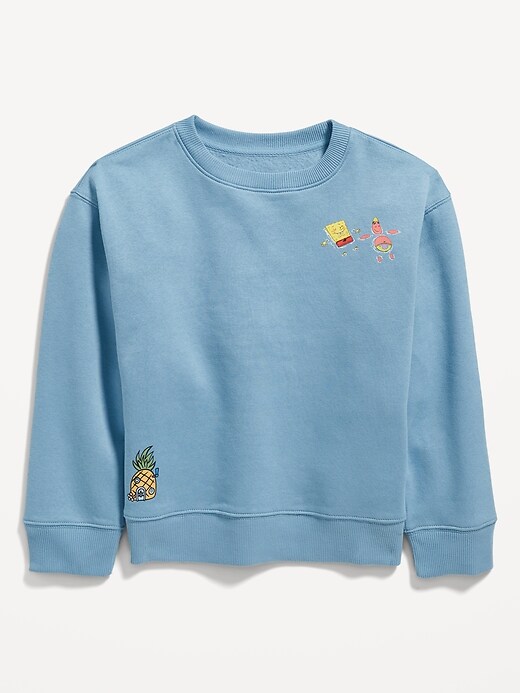 View large product image 2 of 3. Gender-Neutral Licensed Pop-Culture Crew-Neck Sweatshirt for Kids