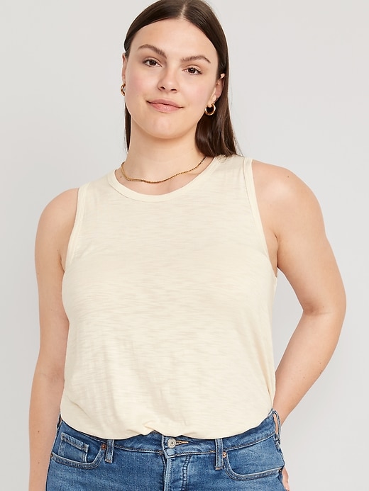 Image number 5 showing, Luxe Slub-Knit Tank Top