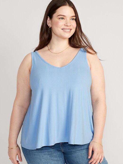 Image number 7 showing, Luxe Sleeveless Swing Top