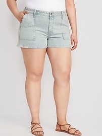 High-Waisted OG Straight Utility Shorts for Women -- 3-inch inseam