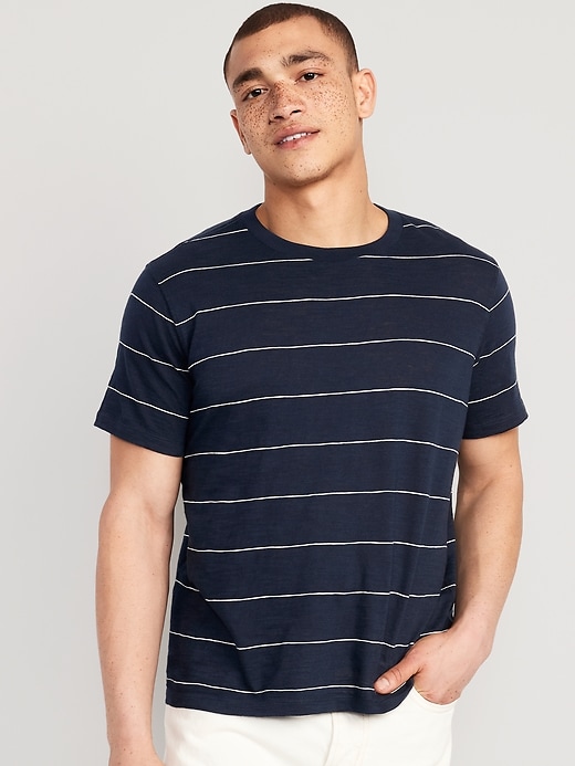 Soft-Washed Striped Slub-Knit T-Shirt | Old Navy