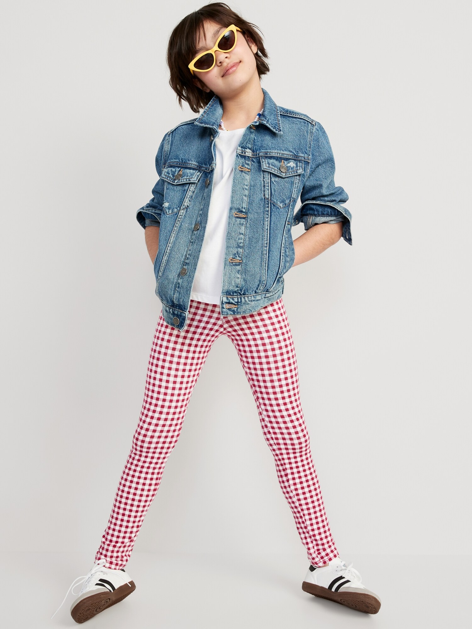 Printed Built-In Tough Full-Length Leggings for Girls