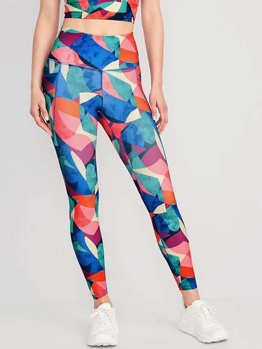 Image number 1 showing, High-Waisted PowerSoft 7/8 Leggings