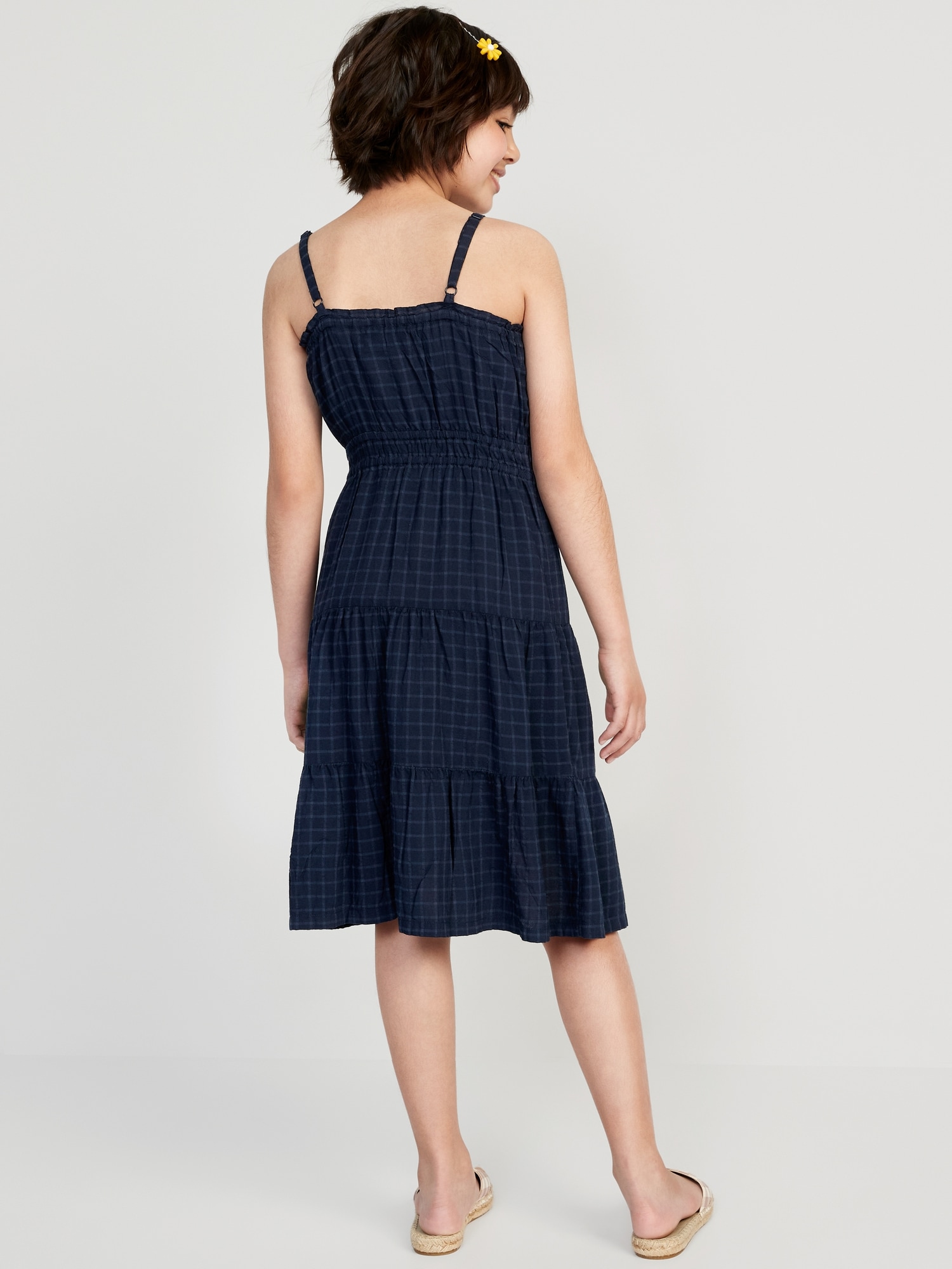 Robe midi sans manches à volants pour Fille | Old Navy