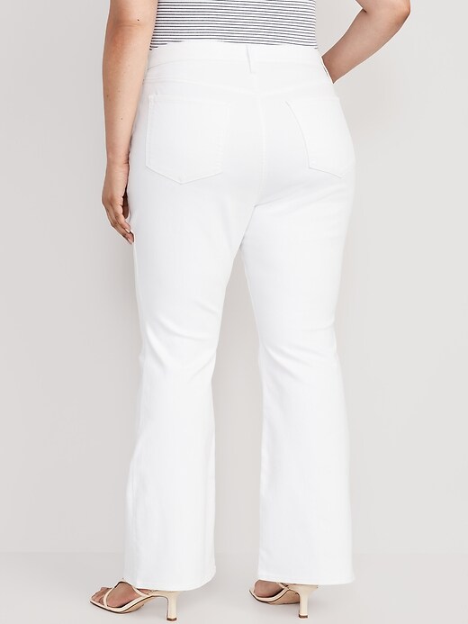 Image number 8 showing, High-Waisted Wow White Flare Jeans