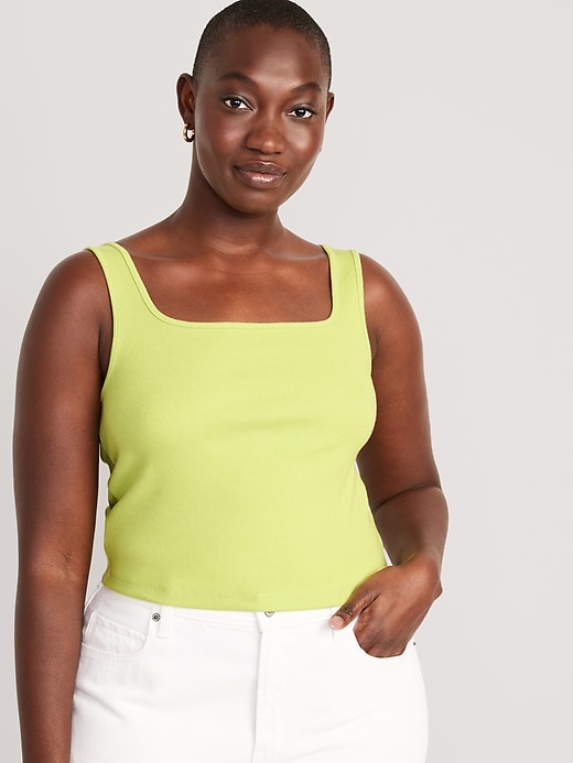 Image number 5 showing, Ultra-Crop Rib-Knit Tank Top