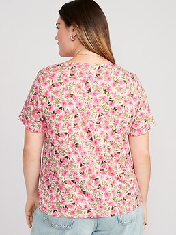 Navy floral shirt womens sale