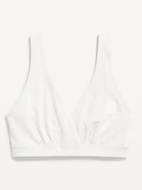 View large product image 4 of 4. Maternity Cross-Front Cotton Nursing Bralette