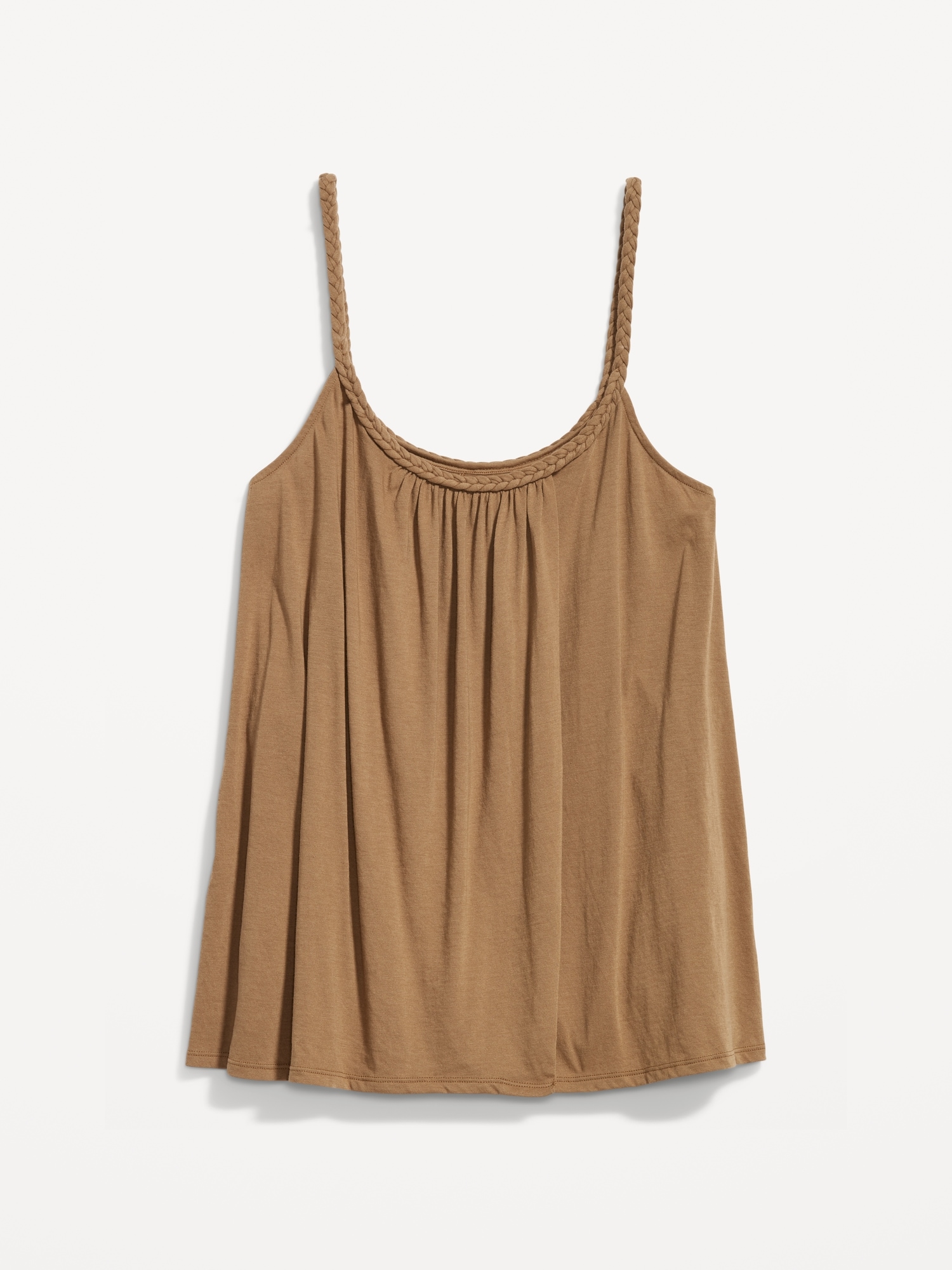 Old Navy Maternity Sleeveless Braided-Strap Swing Top brown. 1