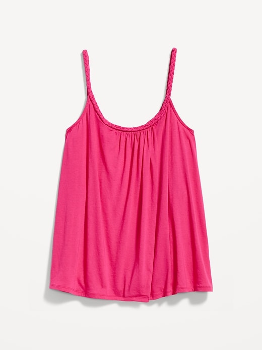 View large product image 2 of 2. Maternity Sleeveless Braided-Strap Swing Top