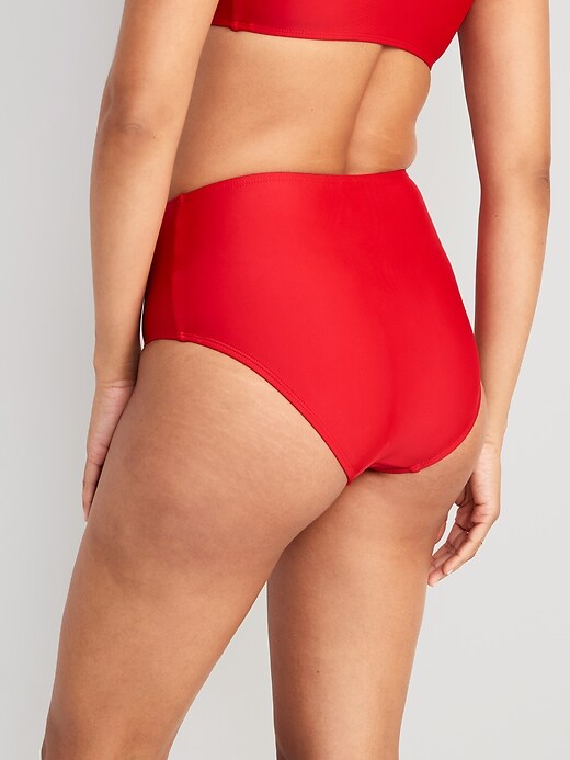 Image number 2 showing, High-Waisted Bikini Swim Bottoms