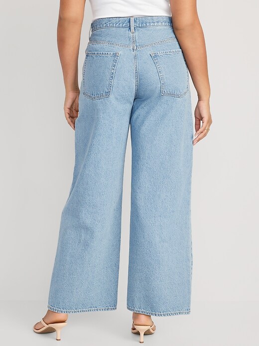 Image number 6 showing, Extra High-Waisted Baggy Wide-Leg Jeans