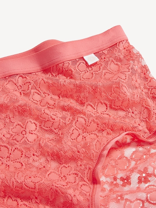 Image number 3 showing, High-Waisted Lace Bikini Underwear