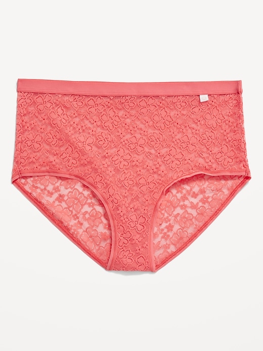 Image number 4 showing, High-Waisted Lace Bikini Underwear