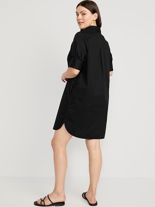 Image number 6 showing, Short-Sleeve Shirt Dress for Women