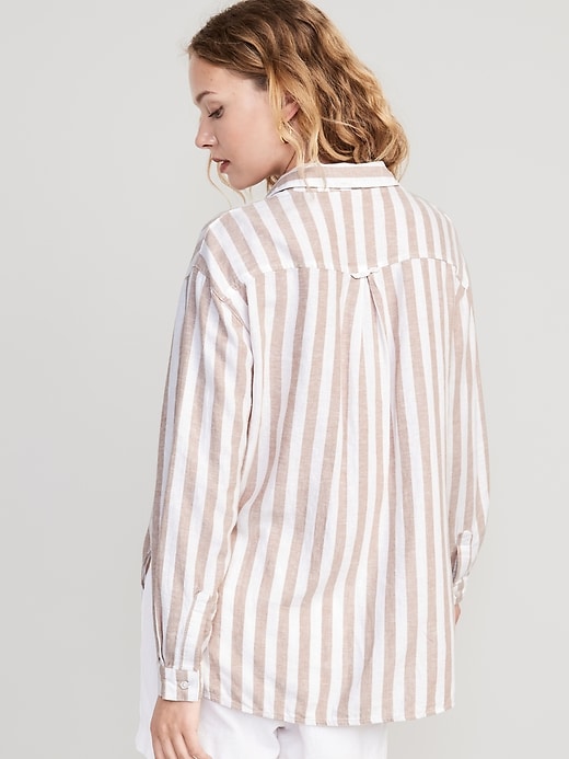 TWIN BEAM STRIPE LINEN SHIRTS／argue新品-