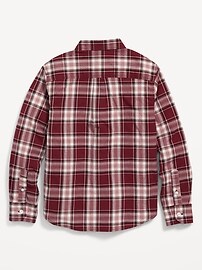 View large product image 3 of 3. Patterned Poplin Built-In Flex Shirt for Boys