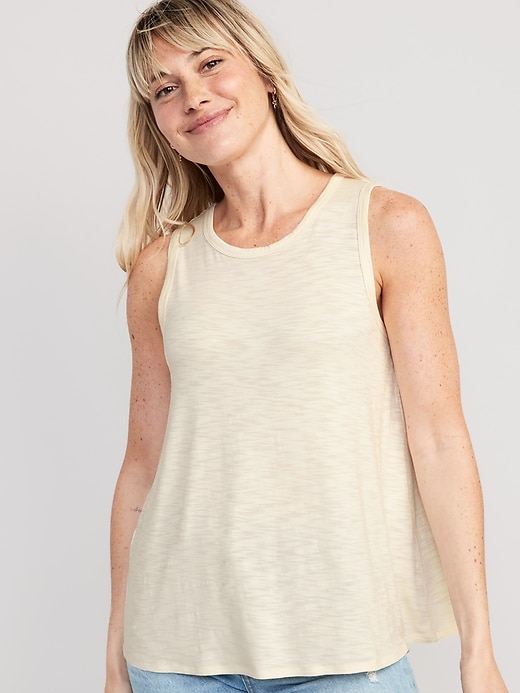 Image number 1 showing, Luxe Slub-Knit Tank Top