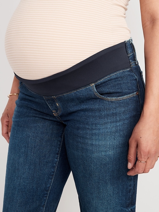 Image number 5 showing, Maternity Front Low-Panel OG Loose Jeans
