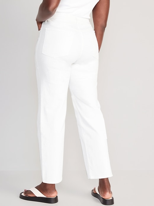 Image number 6 showing, High-Waisted Wow White Loose Jeans