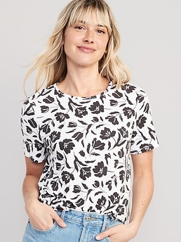 Luxe Crew-Neck T-Shirt for Women