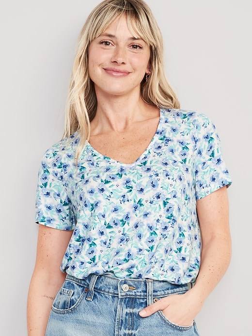 Navy floral 2024 shirt womens