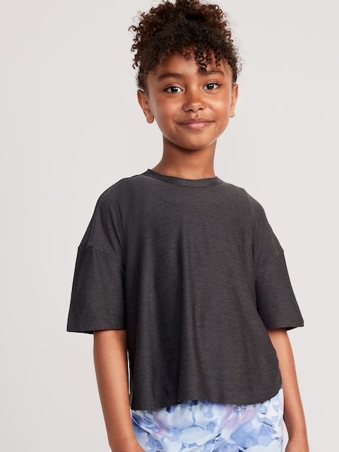 Cloud 94 Soft Go-Dry Cool Cropped T-Shirt for Girls