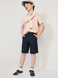 View large product image 3 of 3. Knee Length Twill Shorts for Boys