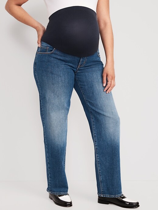 Jean De Maternité Large Avec Ceinture Réglable - Coton Confortable, Style Décontracté Tendance, Pour Femmes <1m70