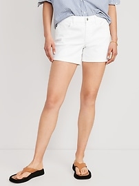 Navy blue and white on sale shorts