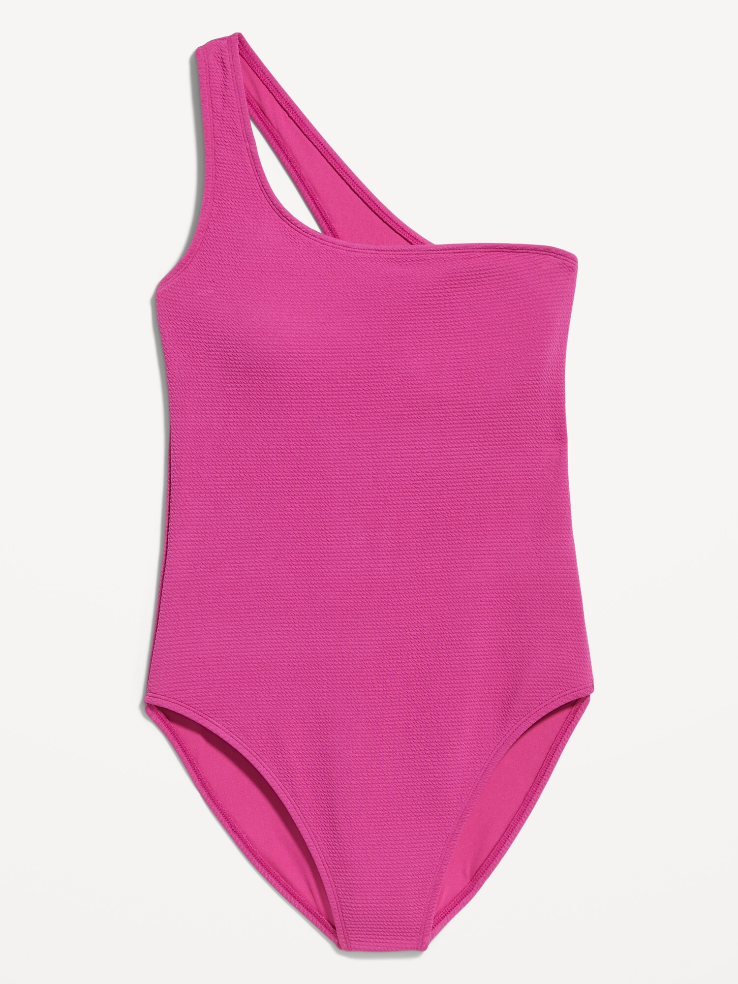One-Shoulder Pucker Swimsuit for Women