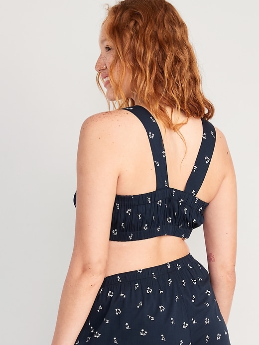 Image number 2 showing, Sleeveless Button-Front Bralette Pajama Top