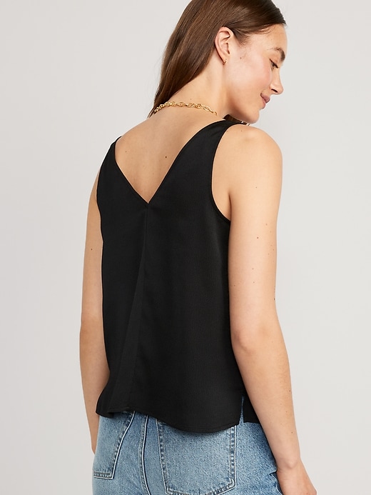 V-Neck Sleeveless Satin Top For Women Old Navy, 56% OFF