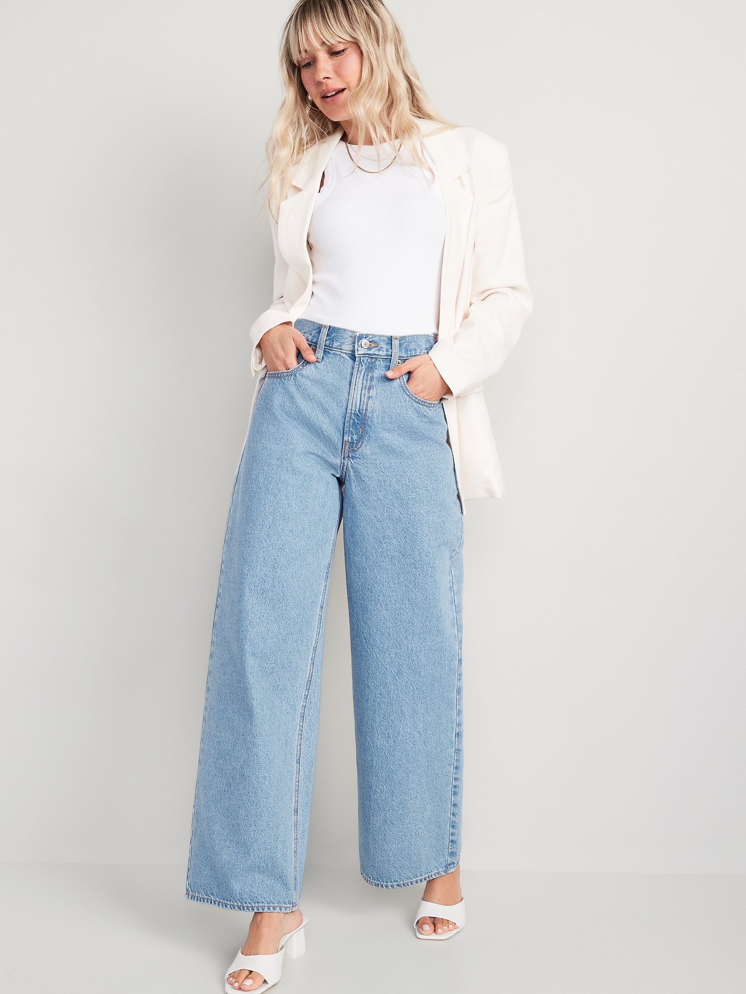 Womens Baggy Jeans - High Waisted Baggy Jeans