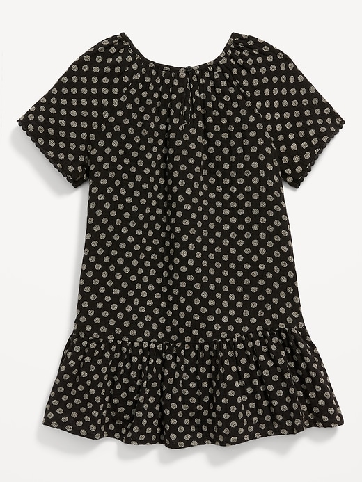 Image number 2 showing, Short-Sleeve Double-Weave Swing Dress for Toddler Girls