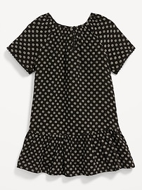 Image number 2 showing, Short-Sleeve Double-Weave Swing Dress for Toddler Girls