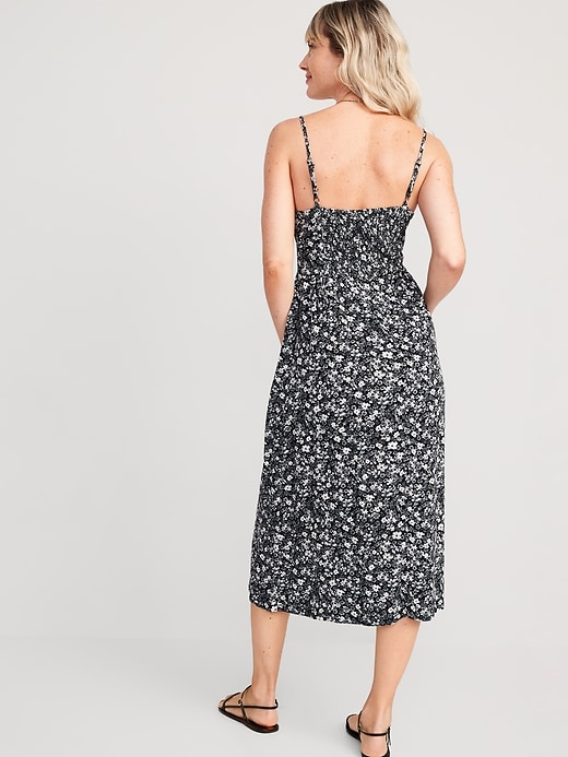 Image number 2 showing, Fit & Flare Sleeveless Floral Midi Dress