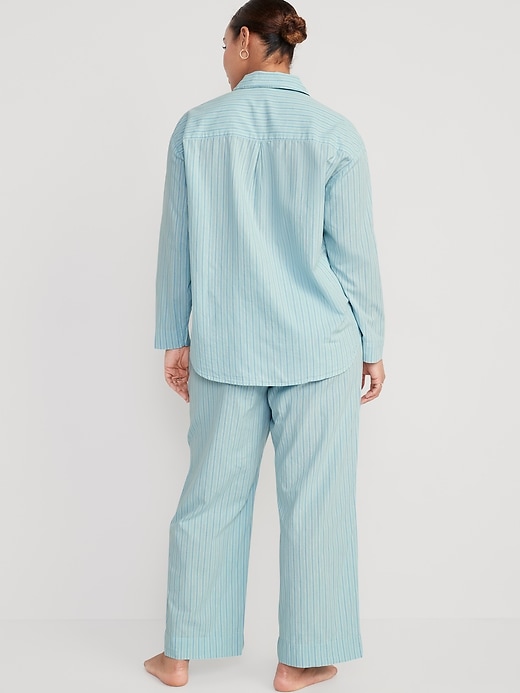 Image number 6 showing, Oversized Poplin Pajama Set