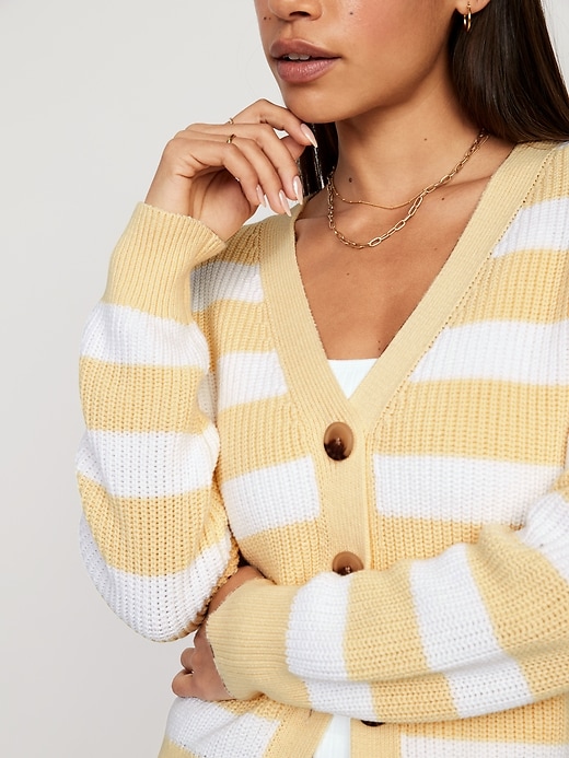 Shaker Sweater Old Navy Mustard Sweater Striped Lightweight Shaker