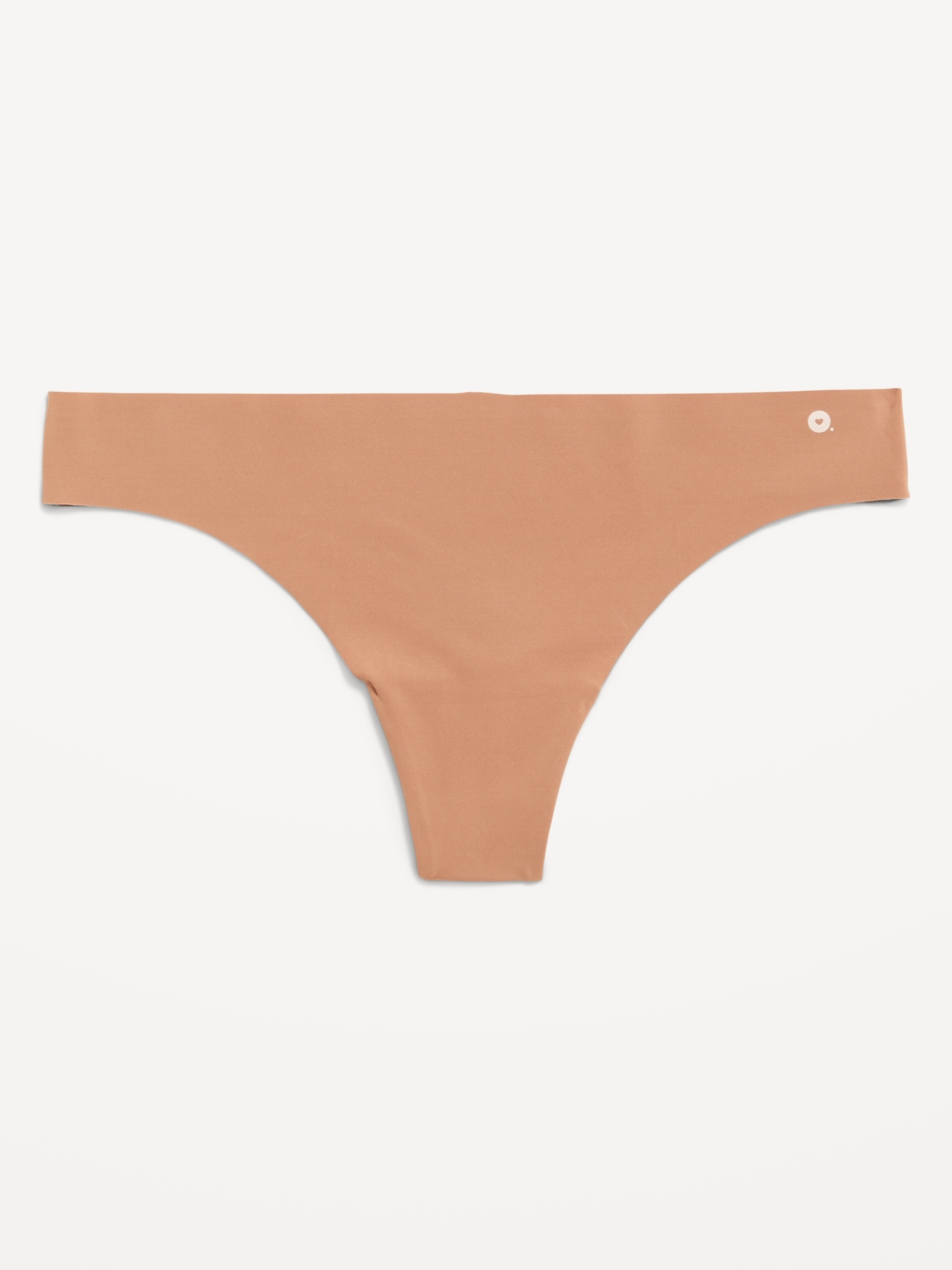 Old Navy Low-Rise Soft-Knit No-Show Thong Underwear brown. 1