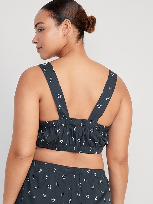 Image number 6 showing, Sleeveless Button-Front Bralette Pajama Top