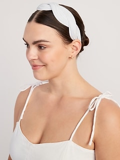 Printed Fabric-Covered Headband for Women