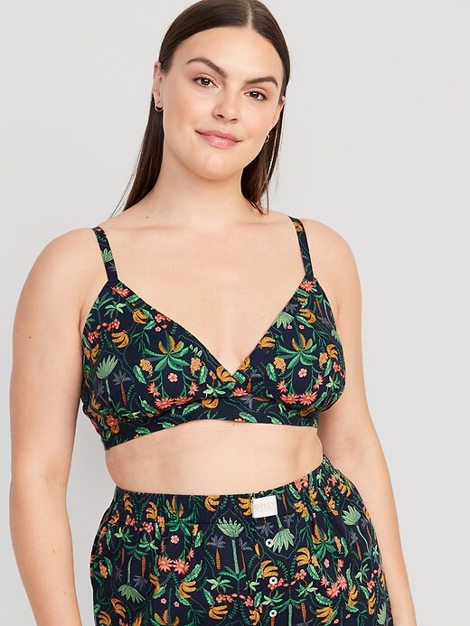 Old Navy Cross-Front Poplin Bralette for Women