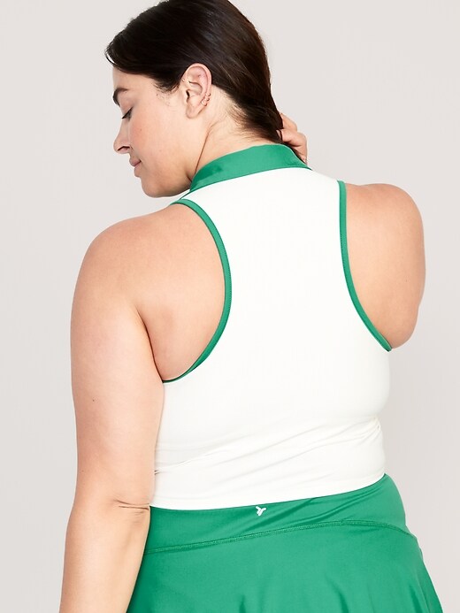 Image number 8 showing, Fitted PowerSoft Sleeveless Cropped Polo