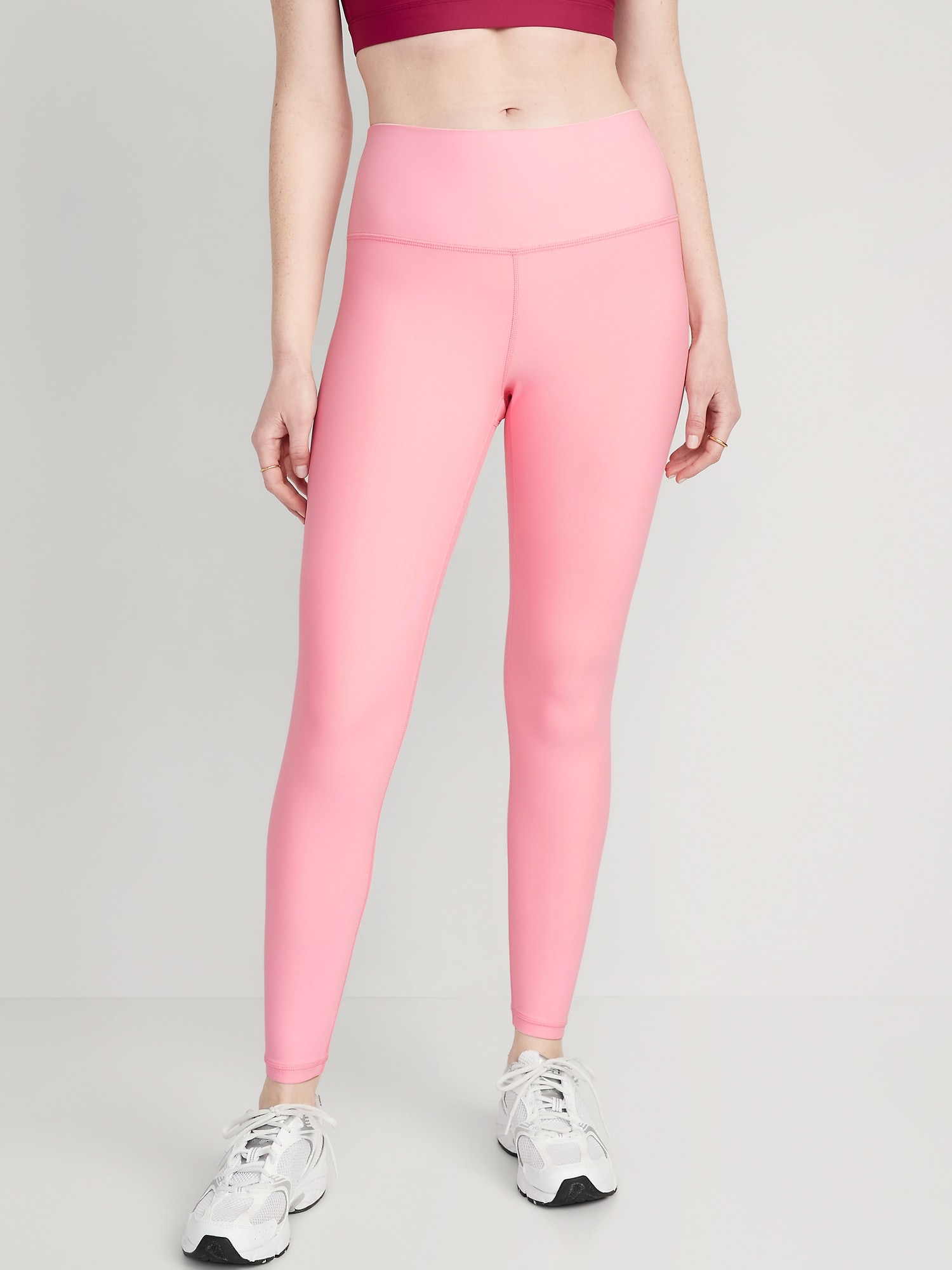 Old Navy High-Waisted PowerSoft 7/8 Leggings for Women pink. 1