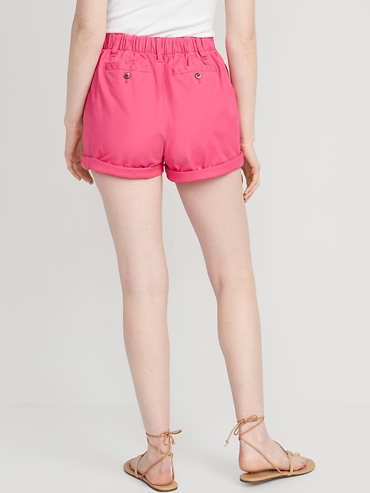 Image number 2 showing, High-Waisted OGC Pull-On Chino Shorts -- 3.5-inch inseam