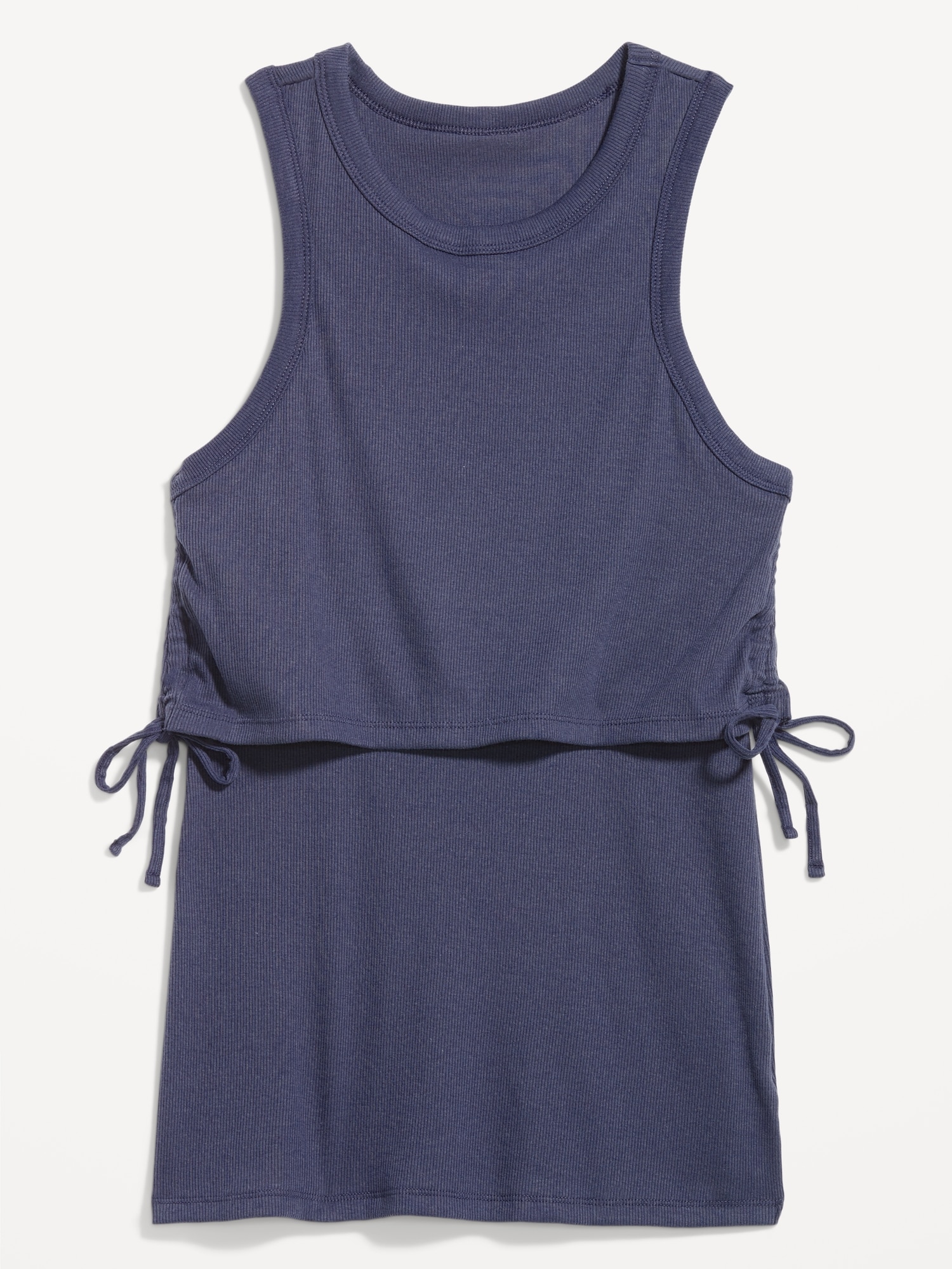 Old Navy Maternity EveryWear Sleeveless Tie-Side Nursing Top blue. 1