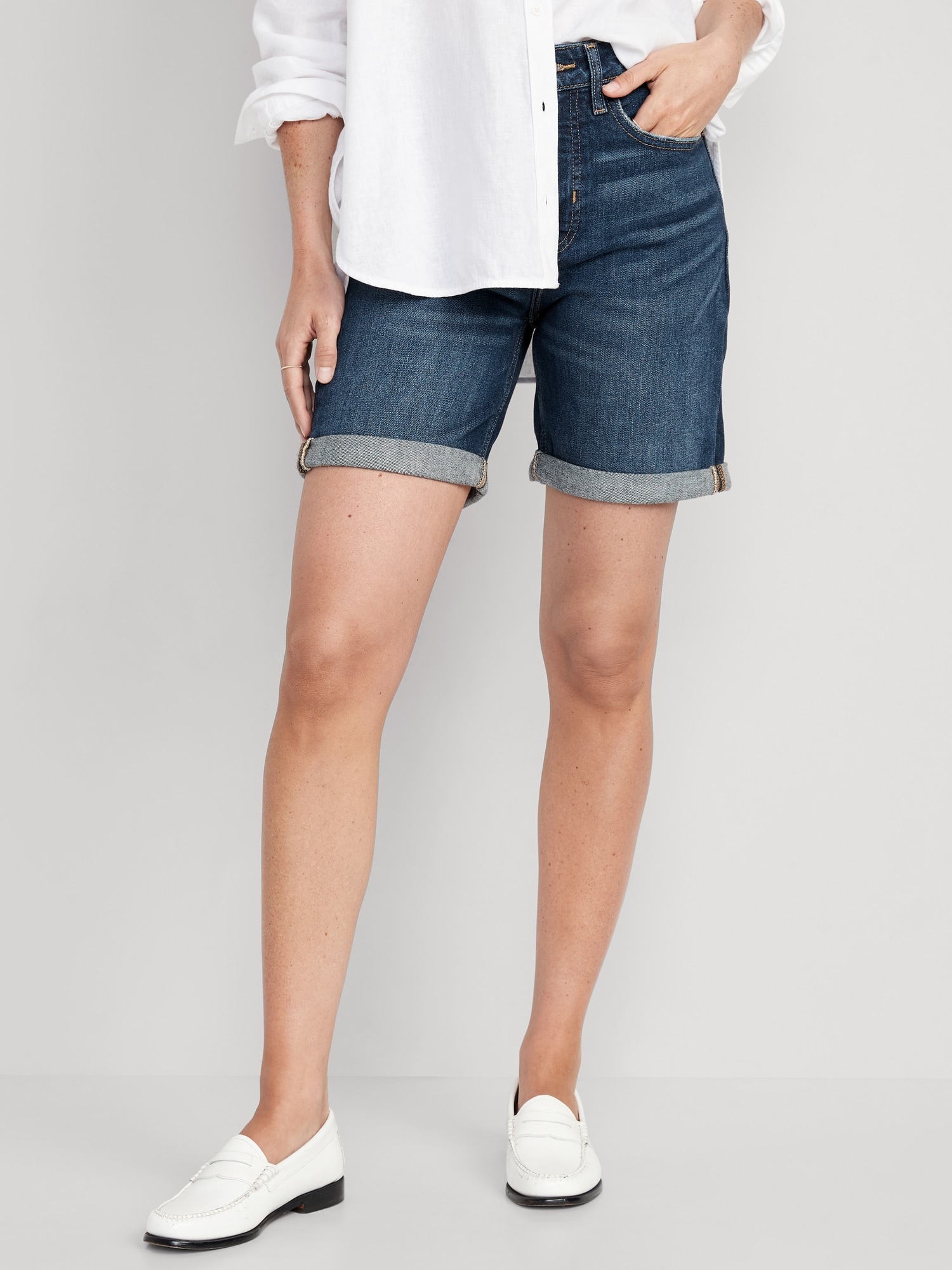 Women's 7 inch denim 2025 shorts